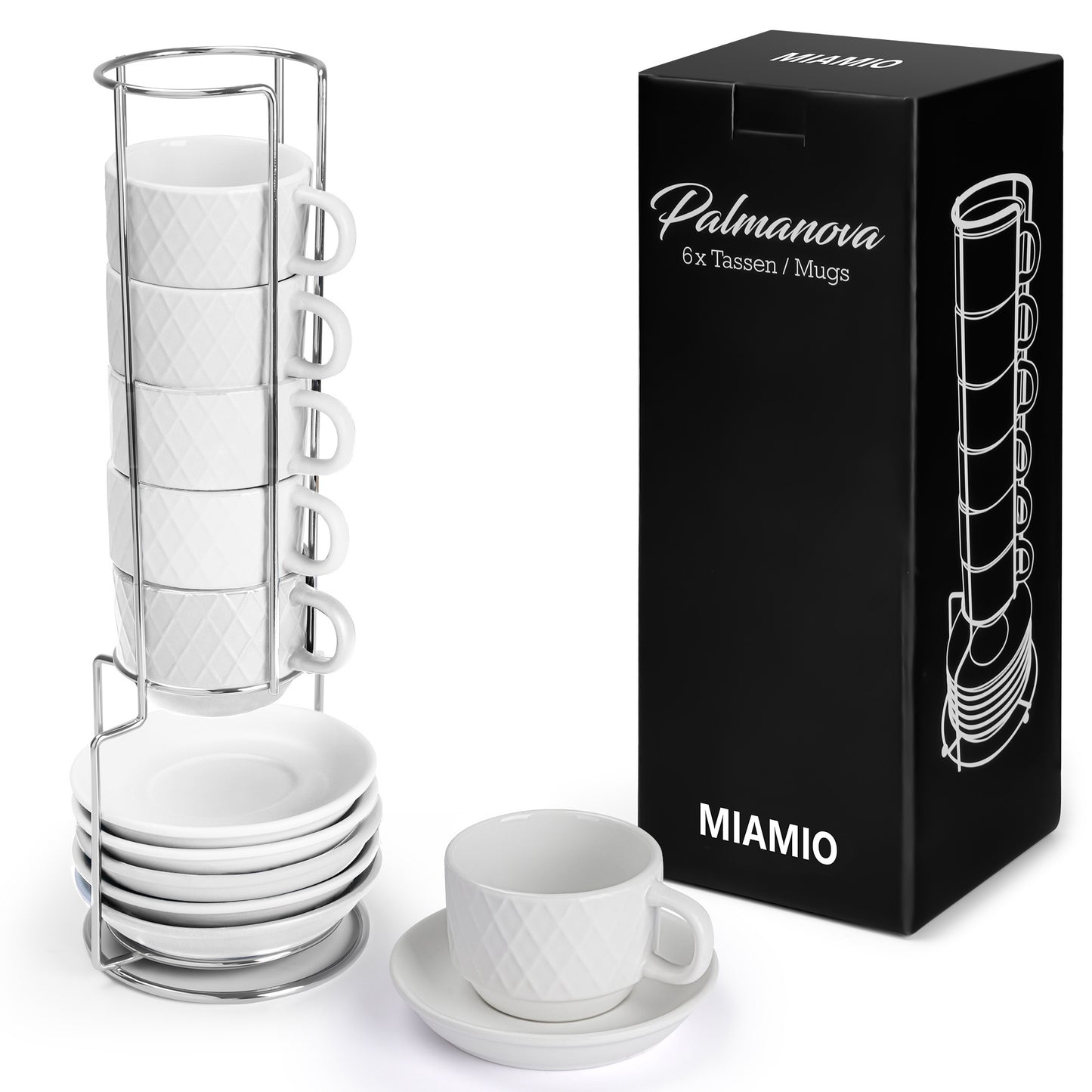 Espressotassen Set Palmanova Kollektion (6 x 75ml)