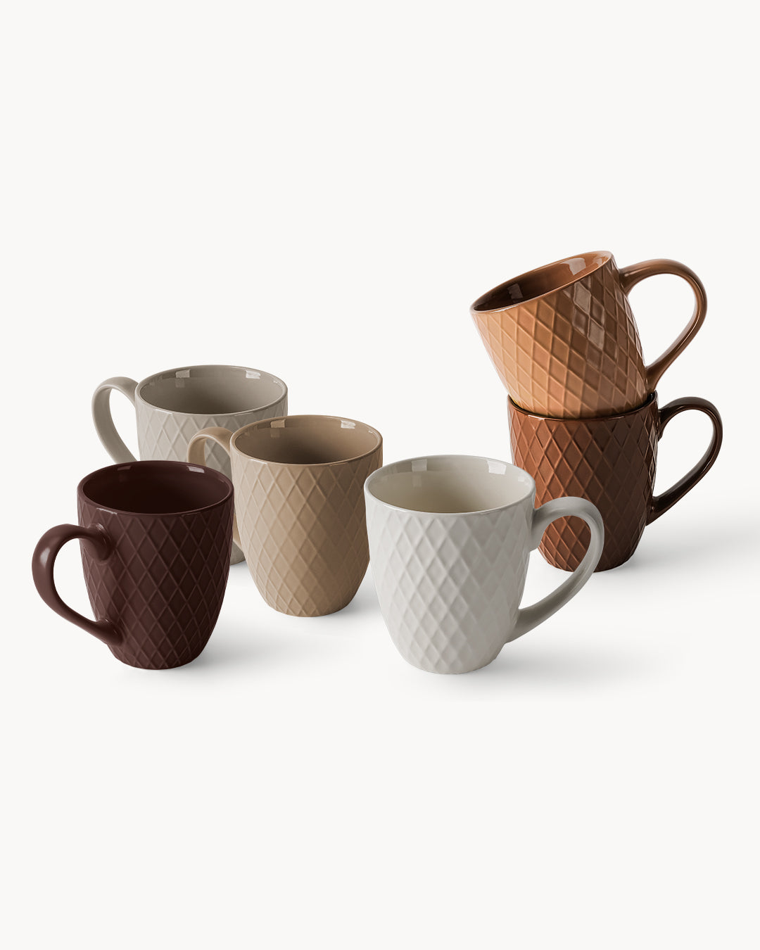 Kaffeetassen 6er Set groß Palmanova | Gratis Versand DE & AT