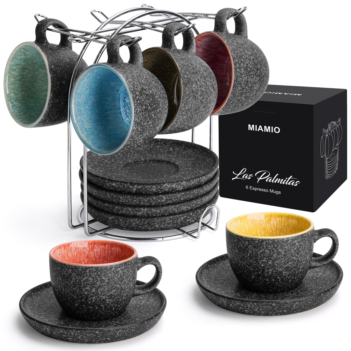 Espressotassen Set Las Palmitas Kollektion (6 x 80 ml)
