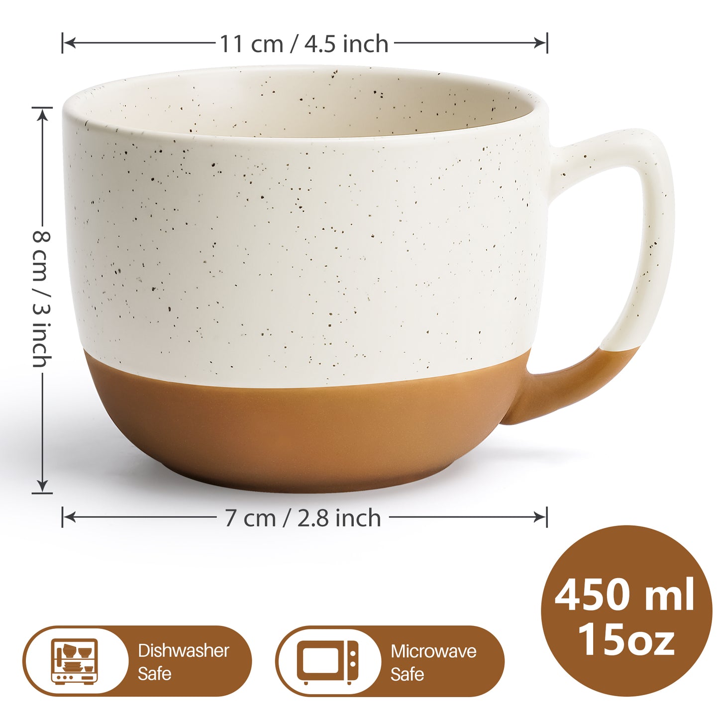 Kaffeetassen Set Aura Kollektion (4 x 450 ml)