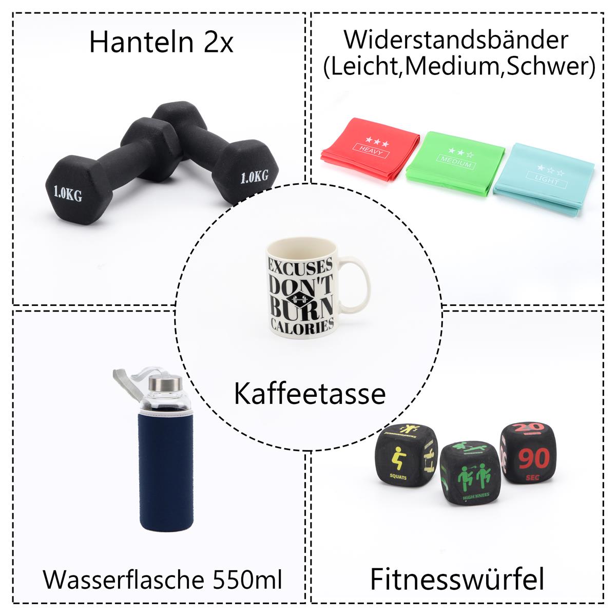 Fitness Adventskalender / Weihnachtskalender als Geschenk für Sie / Ihn