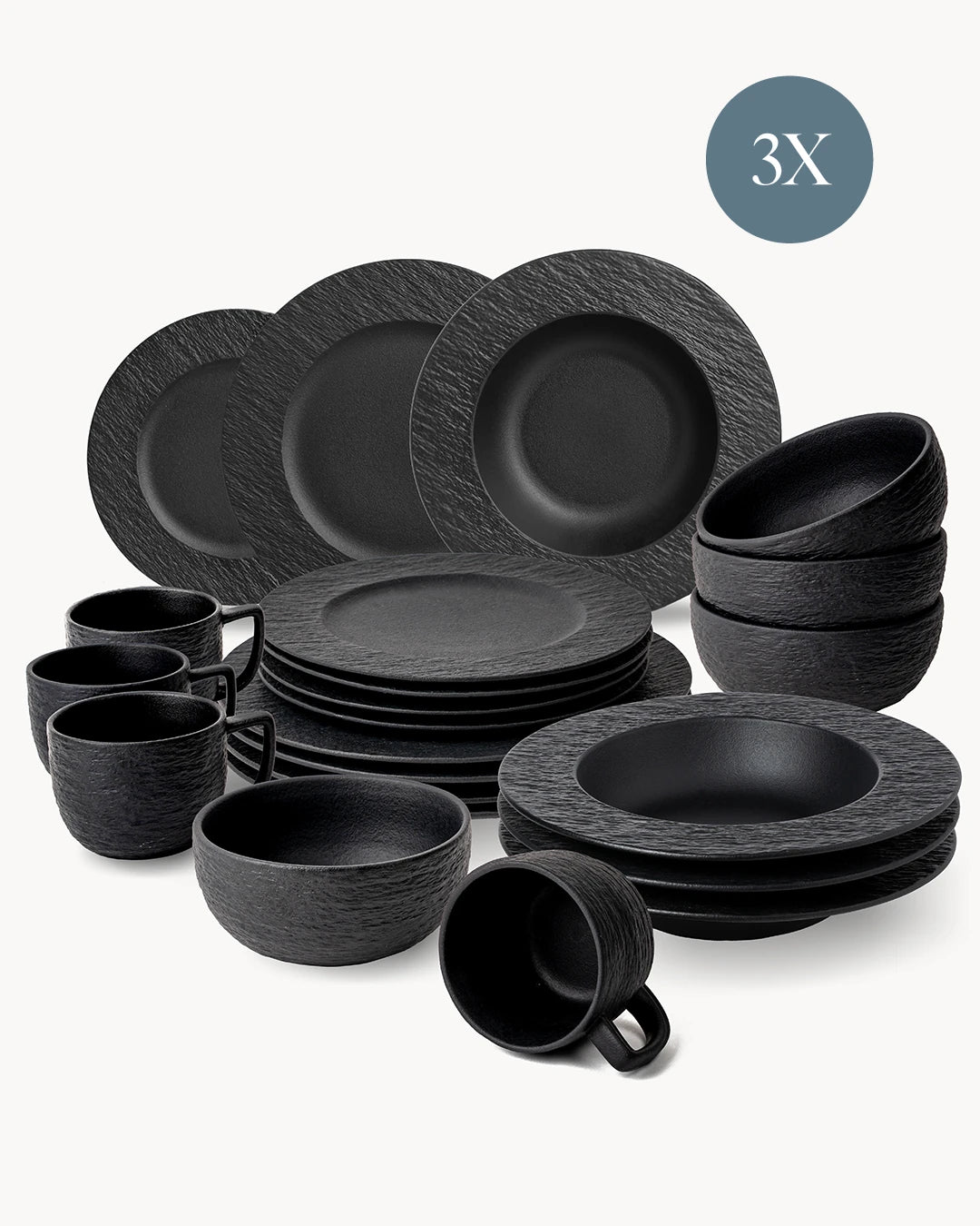 Geschirrset Oasis 60 teilig für 12 Personen