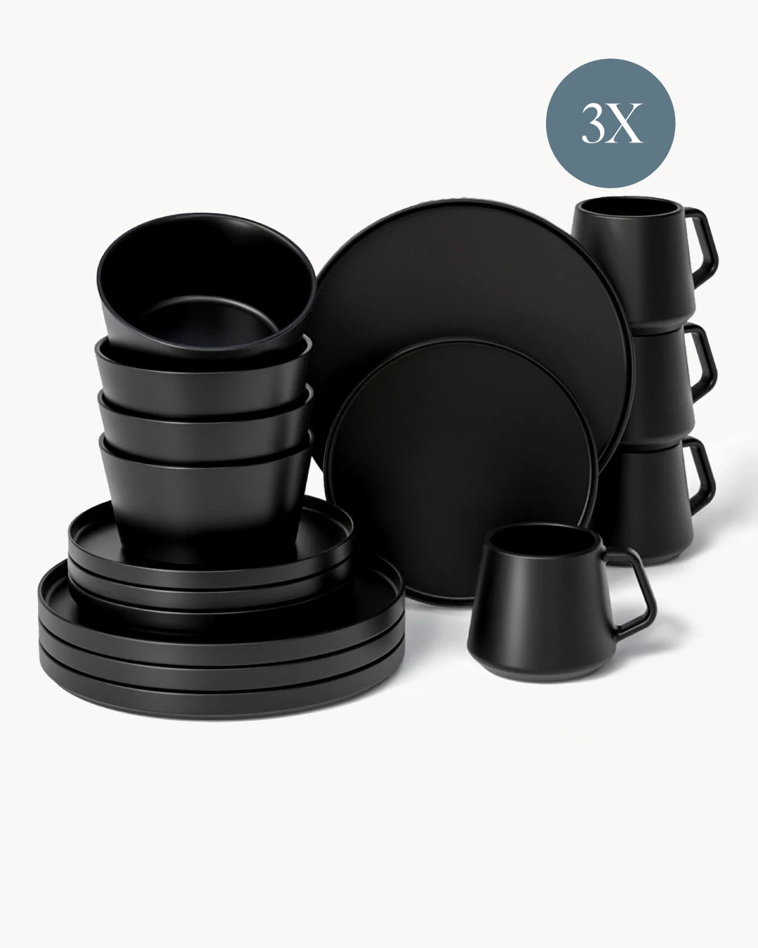 Geschirrset Luxe 12 Personen | Gratis Versand DE & AT