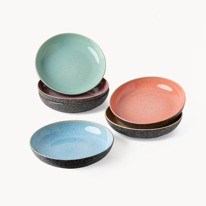 Miamio Suppenteller Las Palmitas 6er Set Keramik 22cm