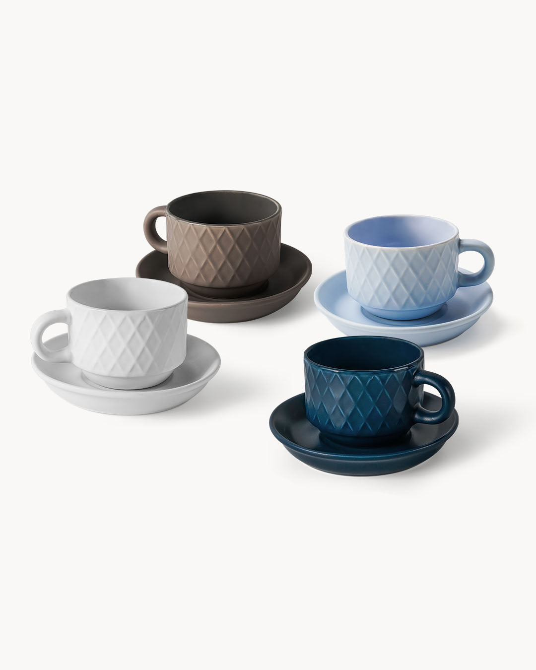 Miamio Espressotassen Palmanova 6er Set Keramik 75ml