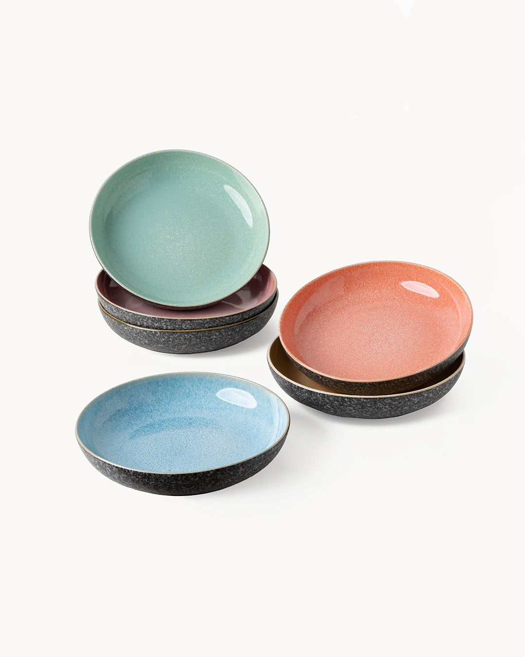 Miamio Suppenteller Las Palmitas 6er Set Keramik 22cm