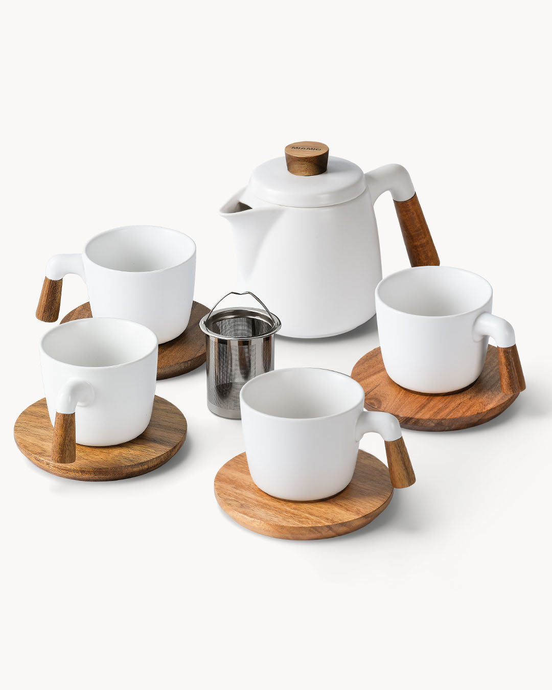 Teekannen Set mit Tassen für 4 Personen | Gratis Versand DE & AT