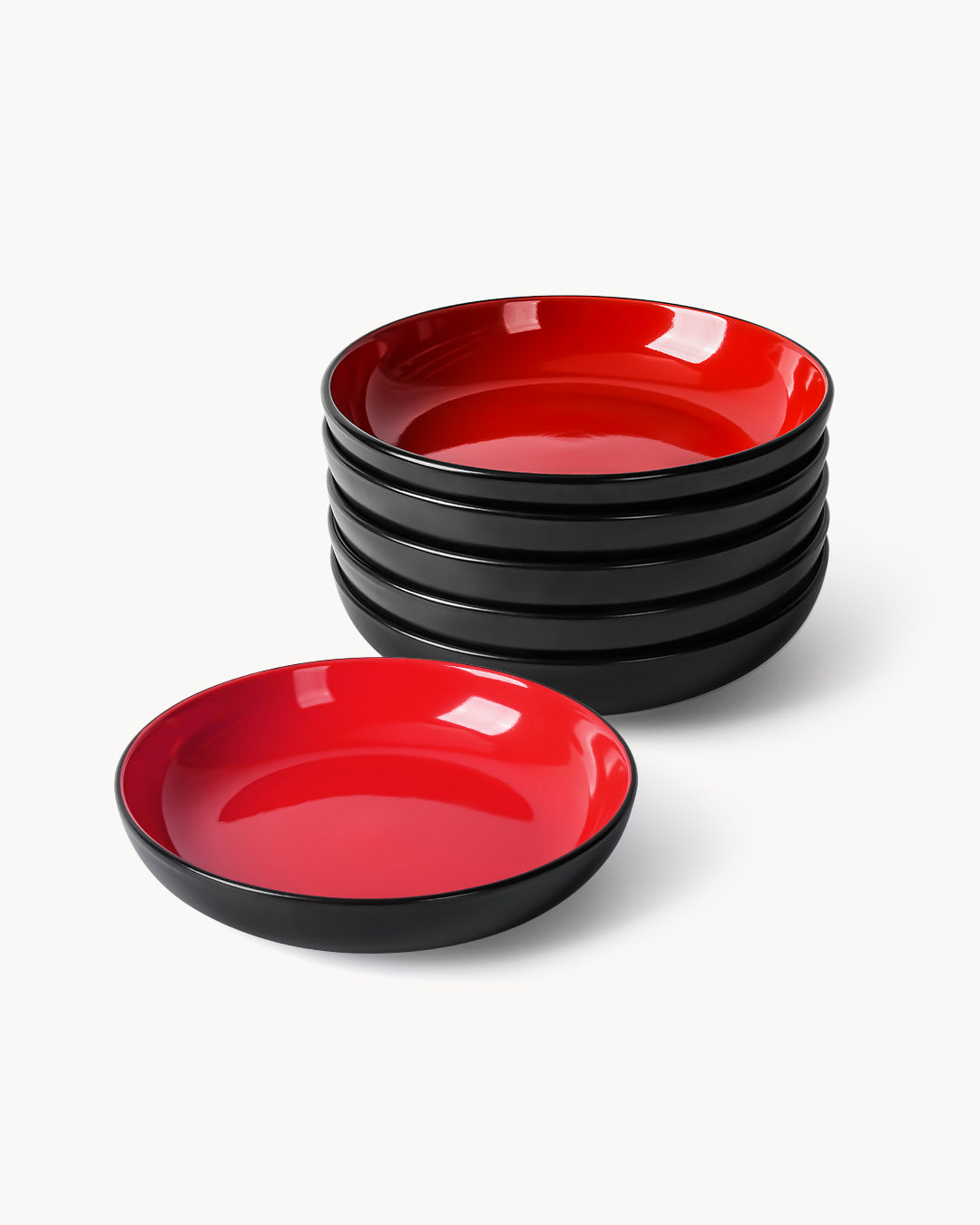 Miamio Teller Set 12-teilig Le Papillon Keramik, frische Farben