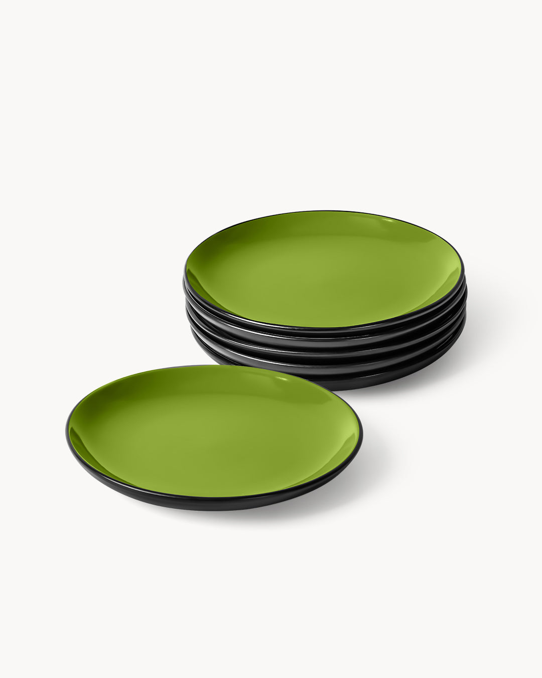 Miamio Teller Set 12-teilig Le Papillon Keramik, frische Farben