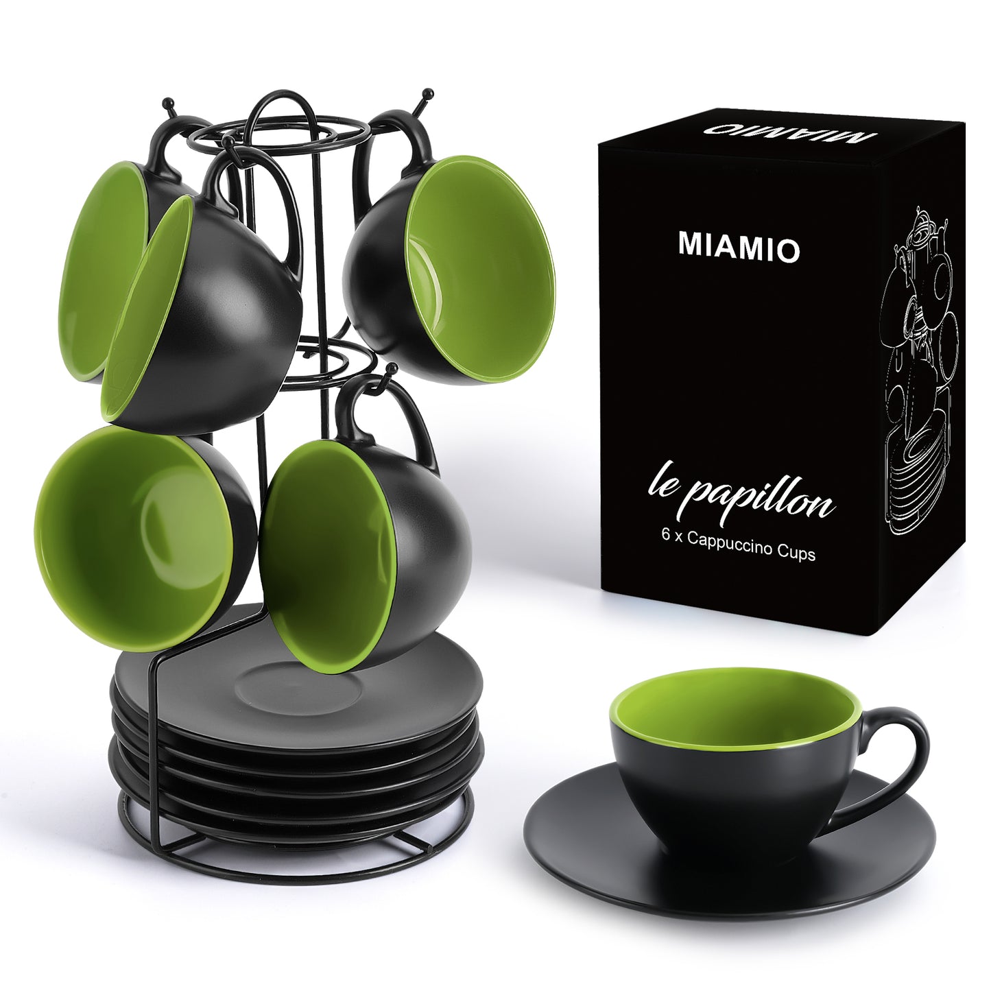 Cappuccinotassen Set Le Papillon Kollektion