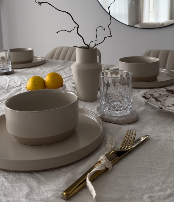 Geschirrset sand