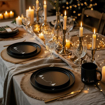 Weihnachtsgeschirr Set Vinter 24 teilig für 8 Personen