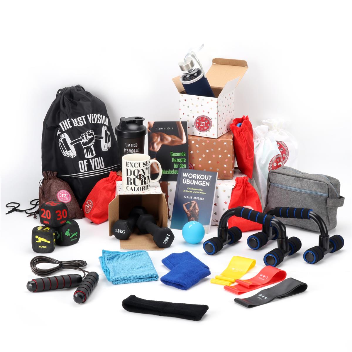 Fitness Adventskalender / Weihnachtskalender als Geschenk für Sie / Ihn