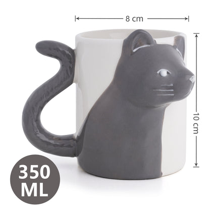 3D Katzen Tassen 2er Set 350 ml