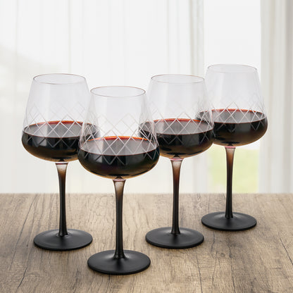 Rotweingläser Crystaluna 4er Set 480 ml