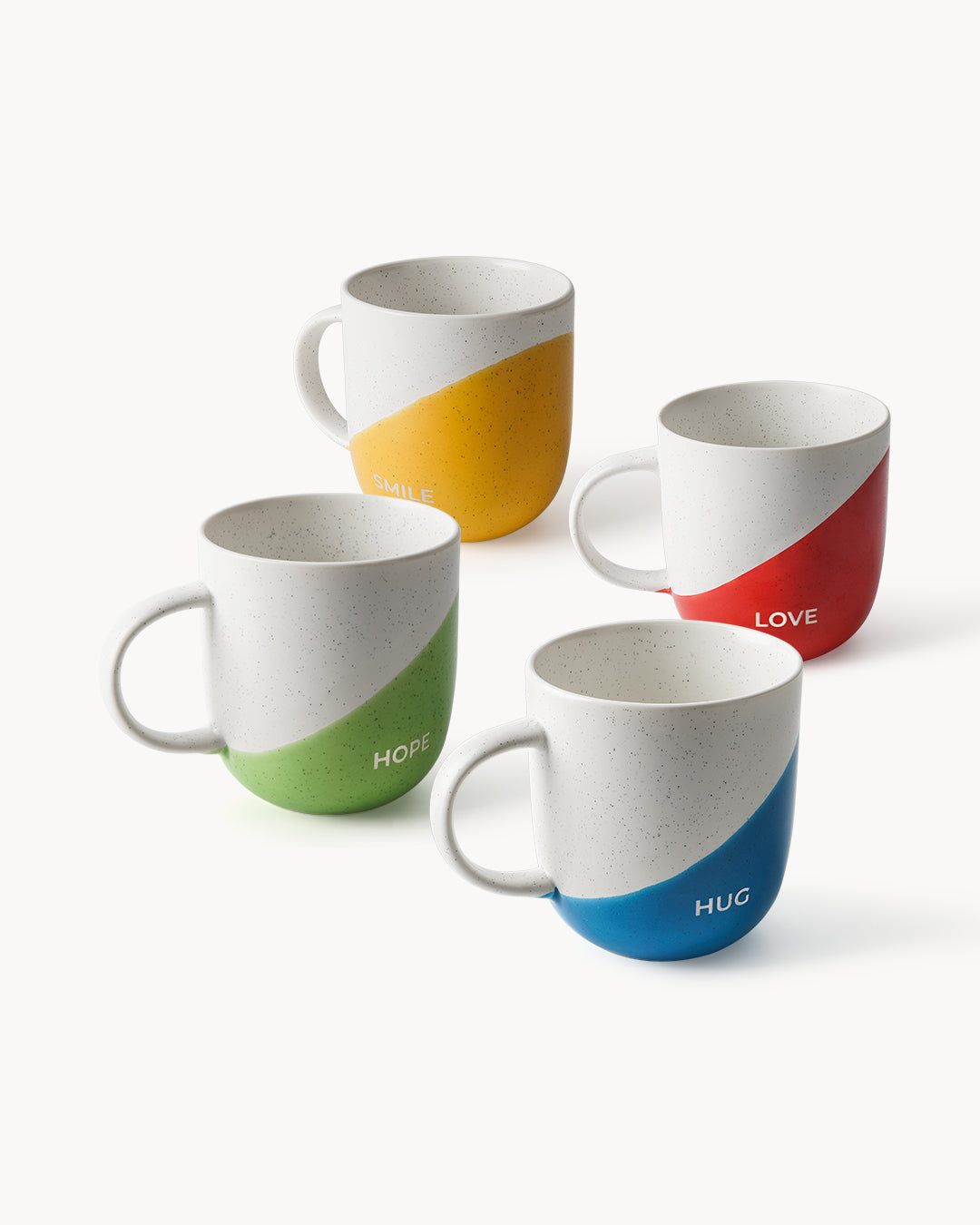 Kaffeetassen Set mit Sprüchen 4er Set 300 ml