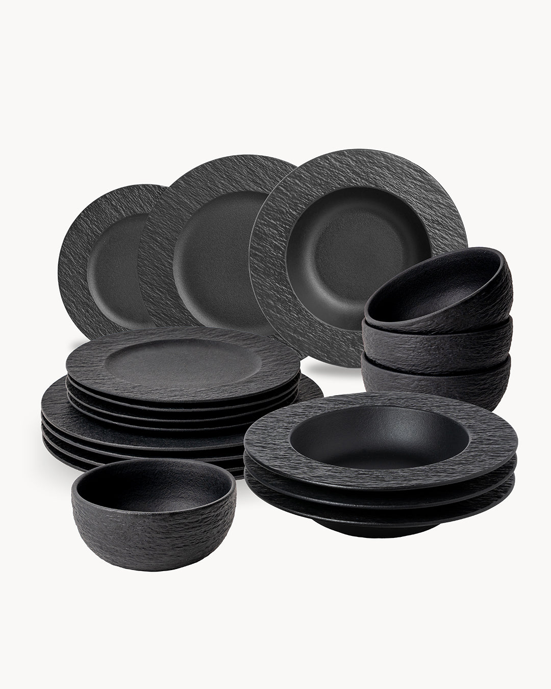 Geschirrset Oasis 16 teilig für 4 Personen mit Suppentellern