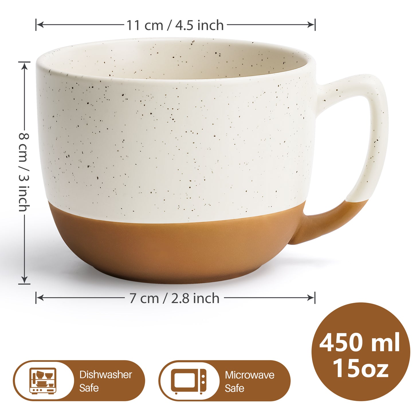 Kaffeetassen Aura 4er Set 450 ml