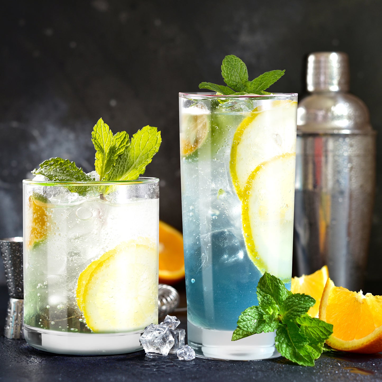 Gläser 12er Set 370 ml und 450 ml