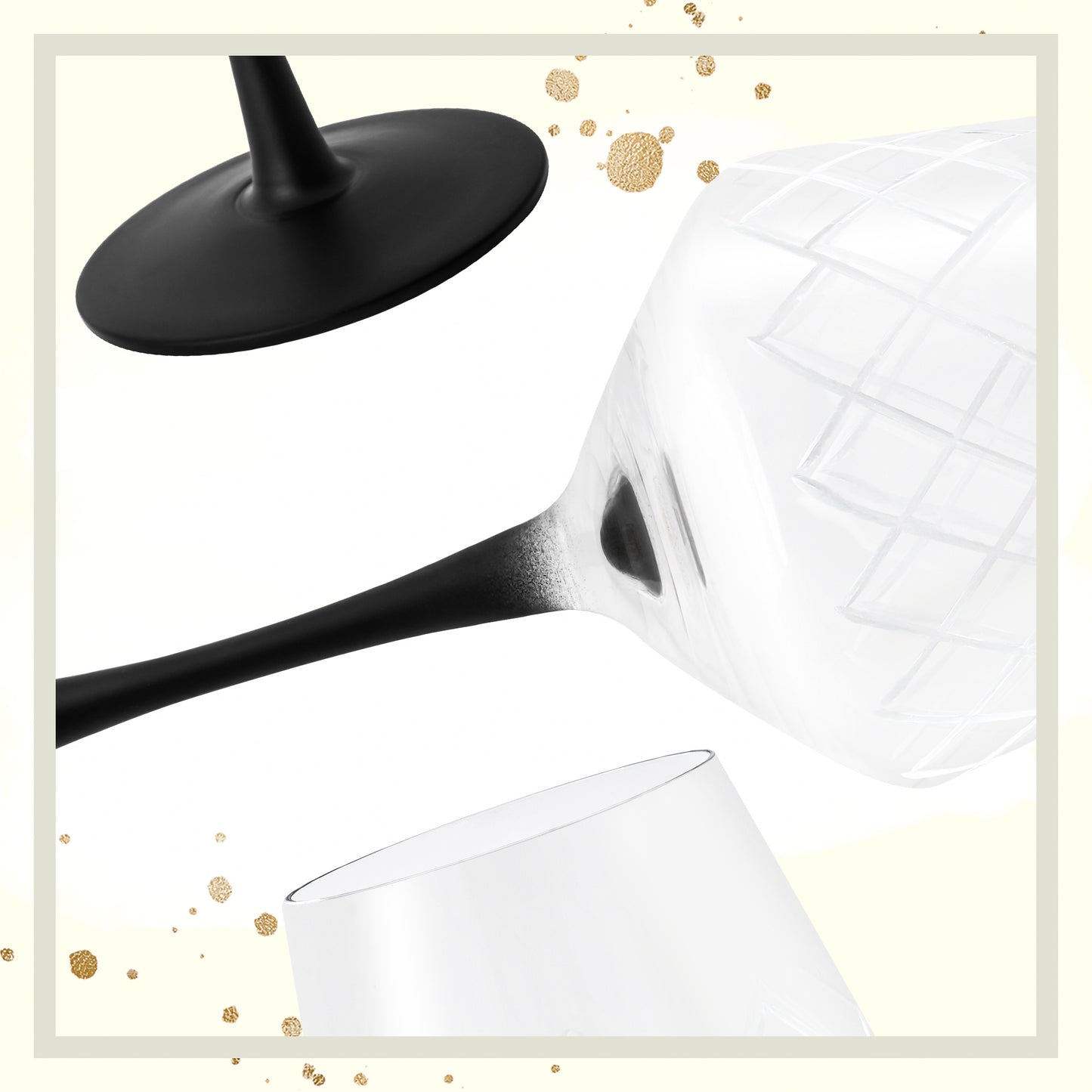4 x 380 ml Weißwein Gläser Set - Crystaluna Kollektion