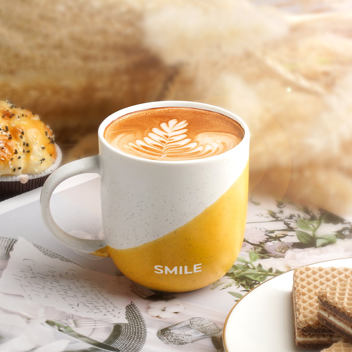 Kaffeetassen Set mit Sprüchen 4er Set 300 ml