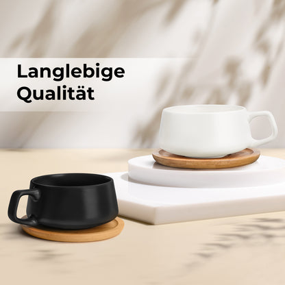 Cappuccinotassen Set Luxe Kollektion (4 x 320 ml)