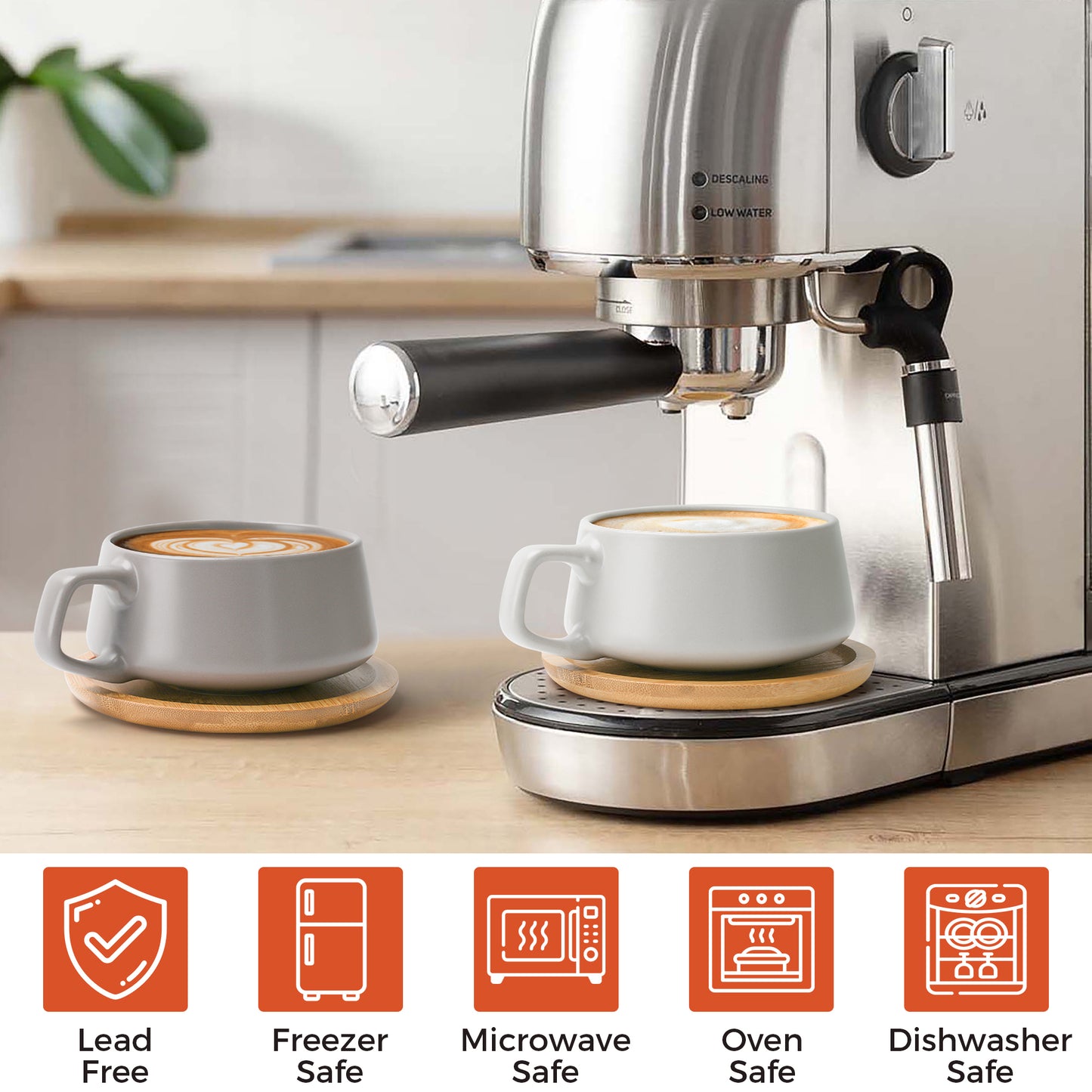 Cappuccinotassen Luxe 4er Set 320 ml