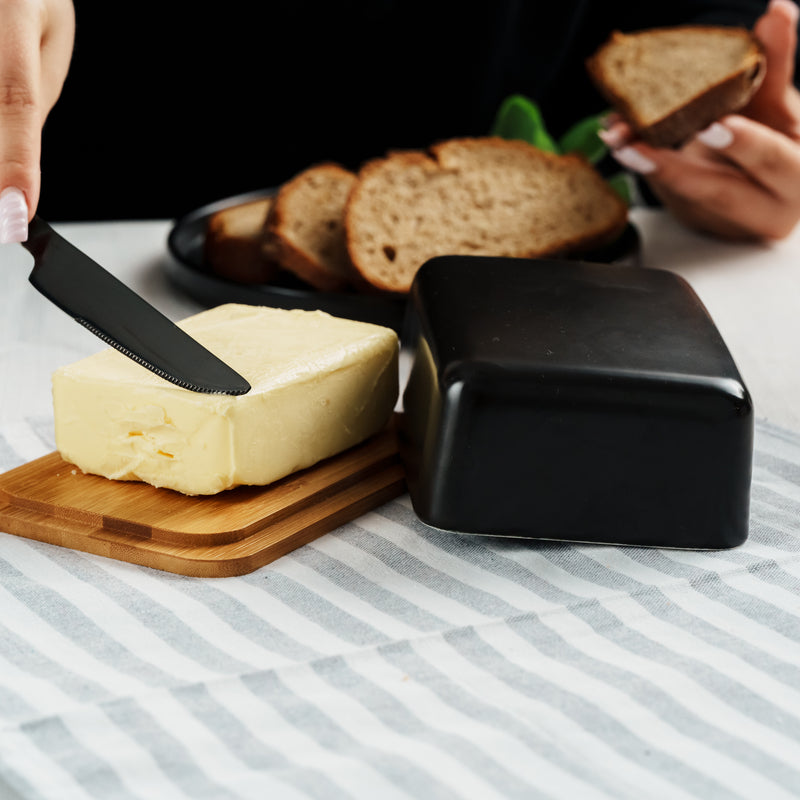 Butterdose mit Bambusdeckel