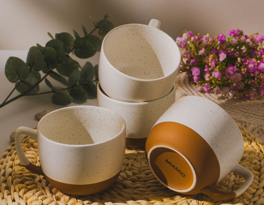 Kaffeetassen Aura aus Keramik 4er Set groß