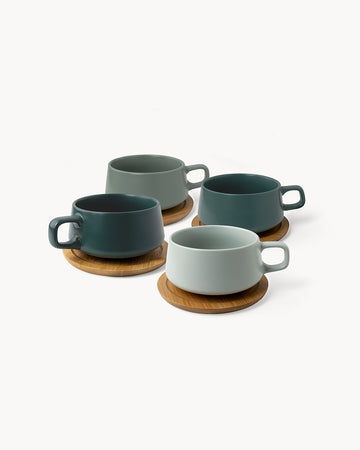 Cappuccinotassen 4er Set Luxe | Gratis Versand DE & AT