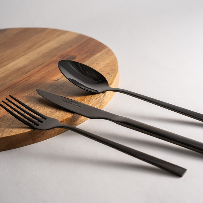 Besteckset Schwarz aus Edelstahl 18/10