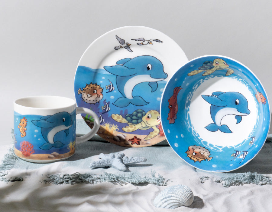 Kindergeschirr-Set – Drei Lieblingsdesigns, zwei bezahlen