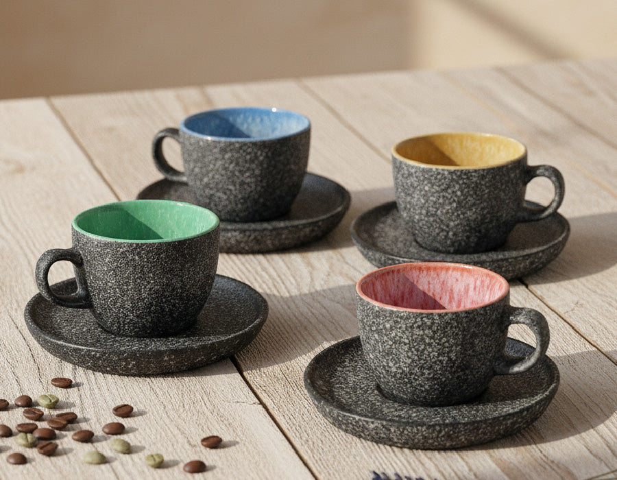 Espressotassen 6er Set Las Palmitas| Gratis Versand DE & AT