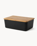 Brotbox Keramik mit Bambusdeckel