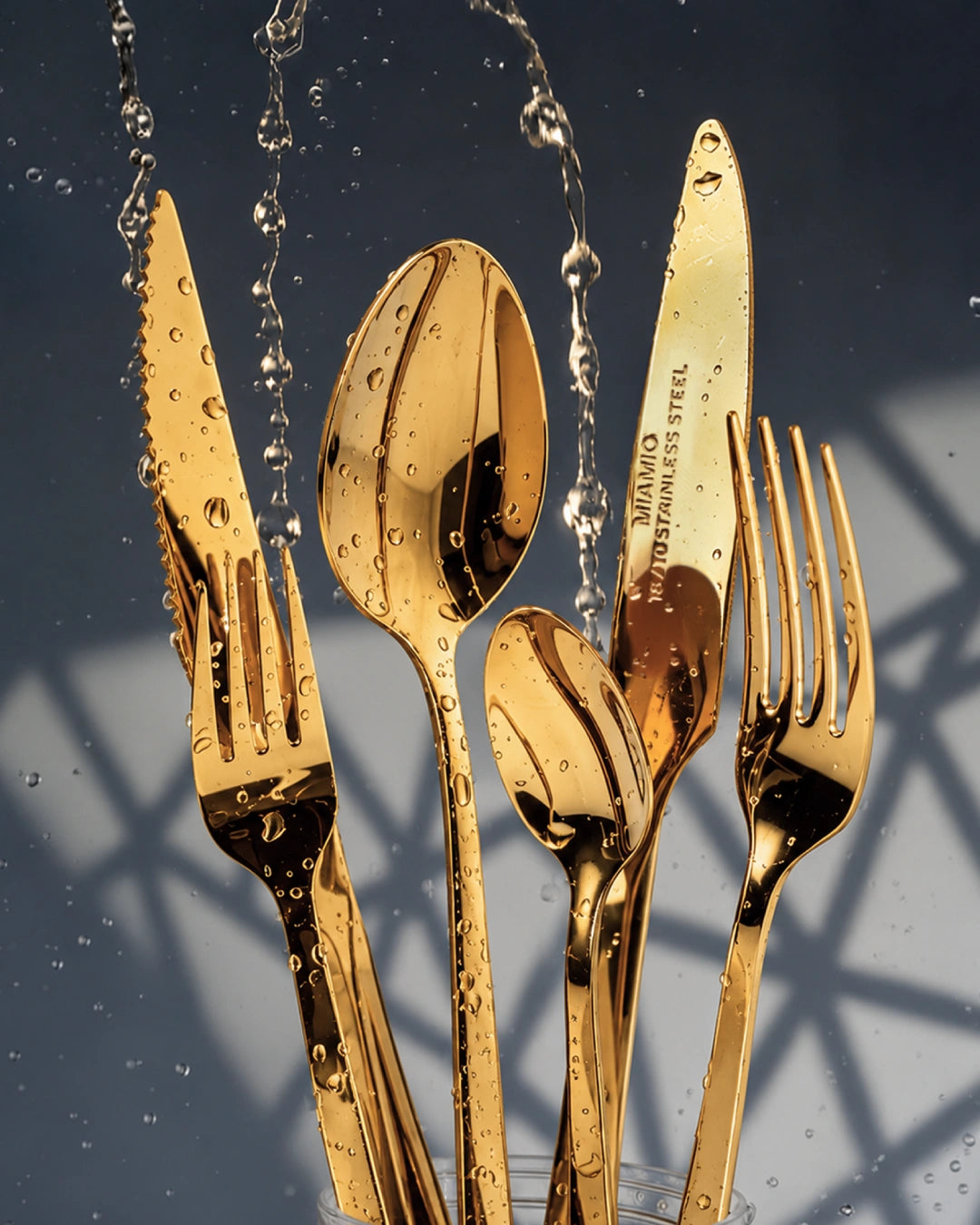 Besteckset Gold aus Edelstahl 18/10