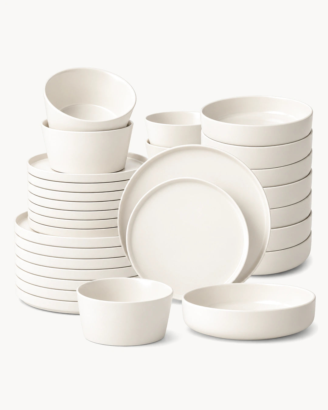 Geschirrset Luxe 32 teilig für 8 Personen mit Suppentellern