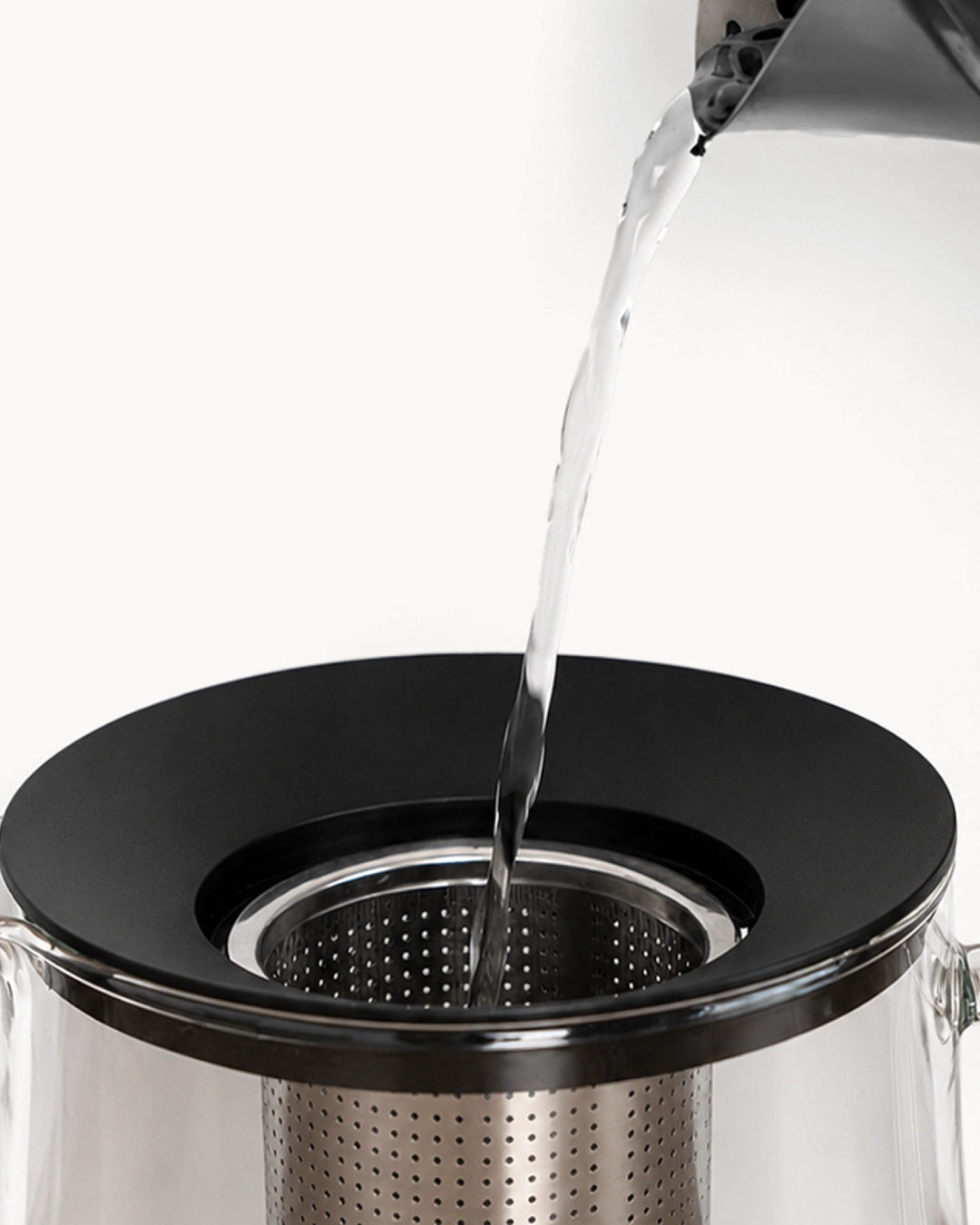 Teekanne Glas mit Stövchen 1,5 L