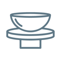 Gefertigt aus Keramik