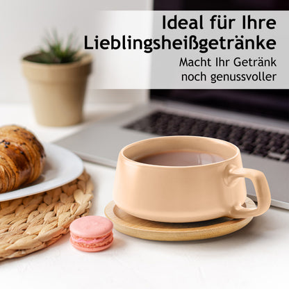 Miamio Cappuccinotassen Luxe 4er Set Keramik 320ml