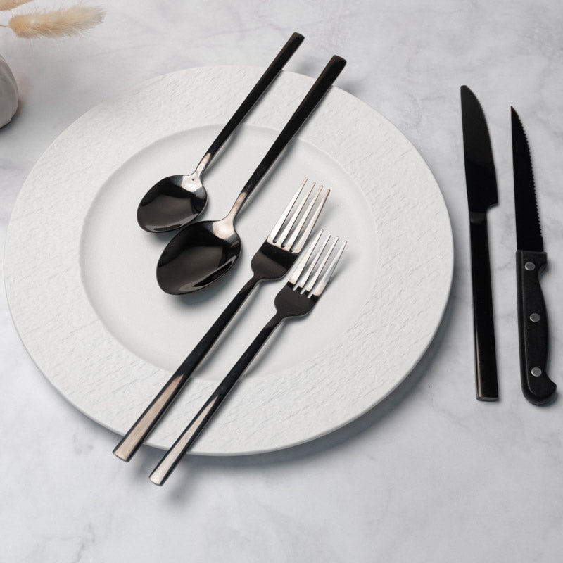 Miamio Geschirr -  Besteck Set 36-teilig fur 6 Personen Edelstahl