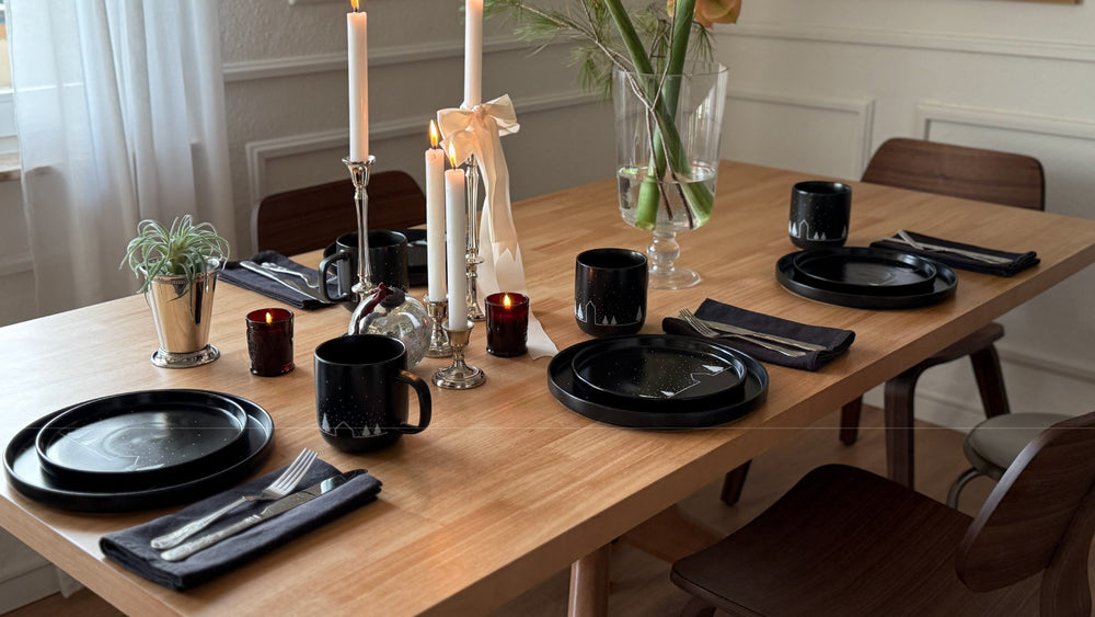 Vinter Geschenkset – Festliches Geschirr mit 4 gratis Eierbechern