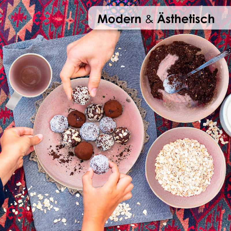 Miamio Geschirr Set Lumera 24-teilig fUr 6 Personen Keramik