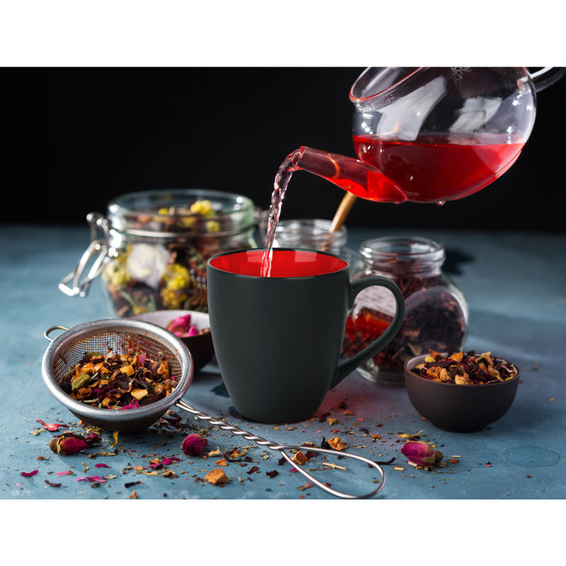 Miamio Kaffeetassen Le Papillon 6er Set Keramik 350ml rot