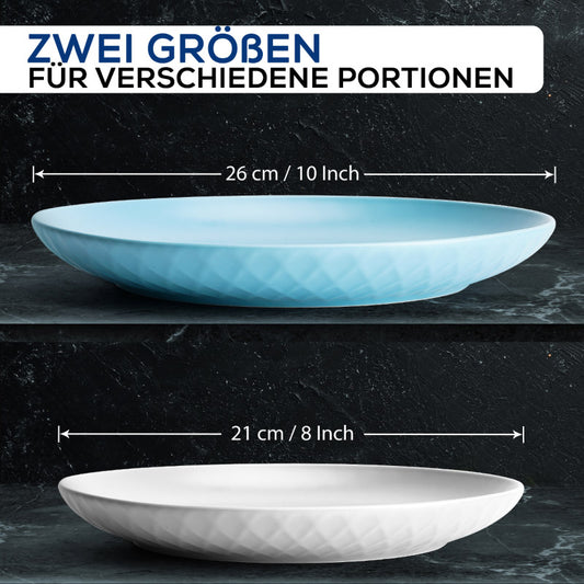 Miamio Teller Set 6er Palmanova Keramik 21-26 cm