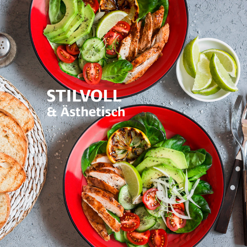 Miamio Teller Set Le Papillon 6er Keramik 20,5 - 26 cm