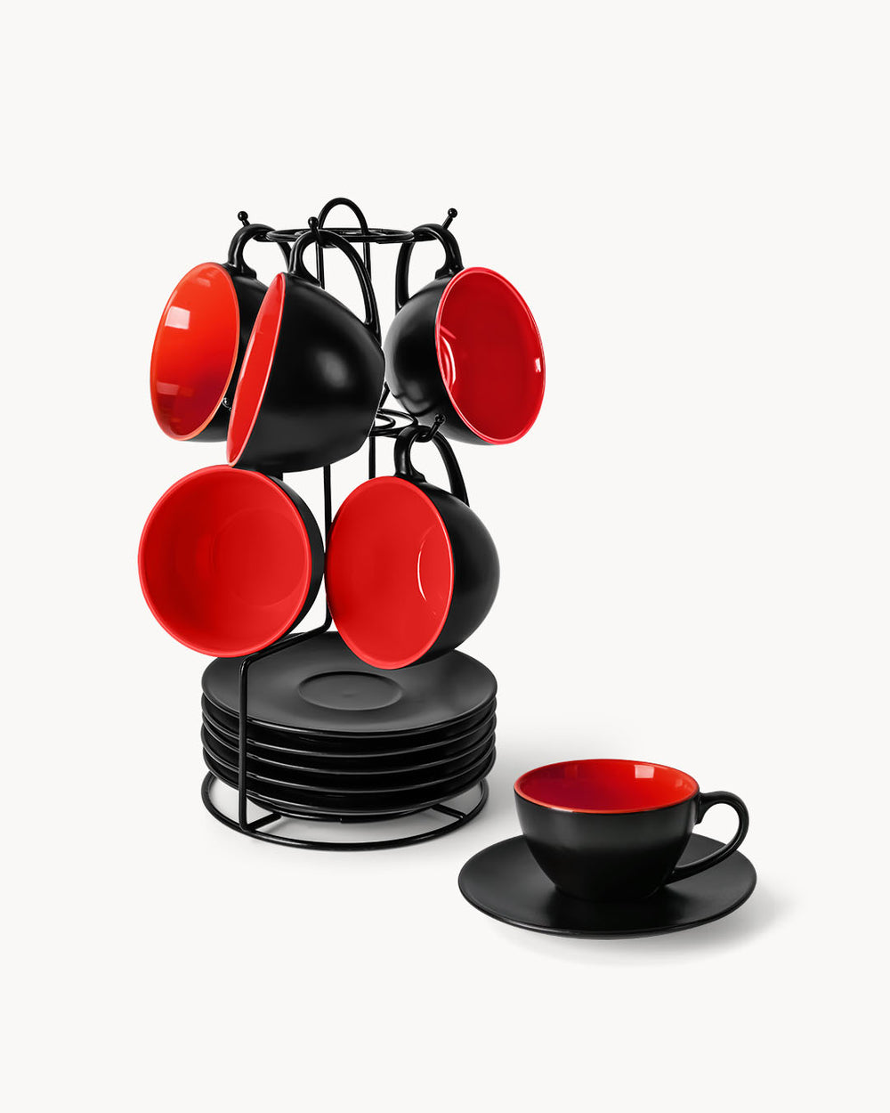 Miamio Cappuccinotassen Le Papillon 6er Set Keramik 175ml