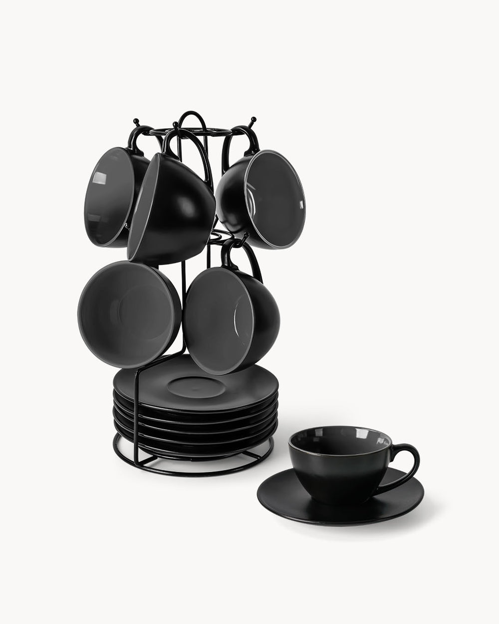 Miamio Cappuccinotassen Le Papillon 6er Set Keramik 175ml