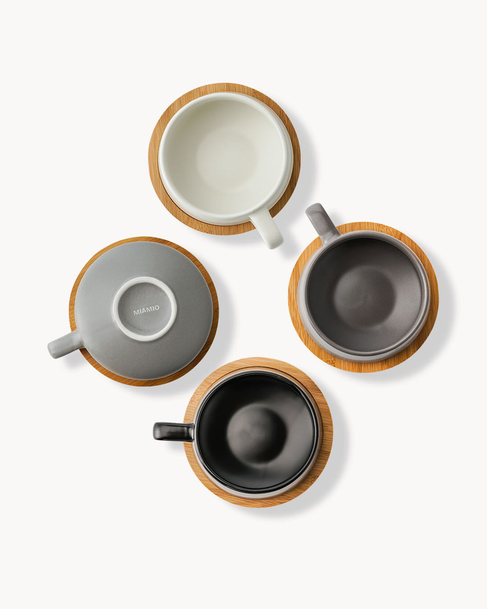 Miamio Cappuccinotassen Luxe 4er Set Keramik 320ml