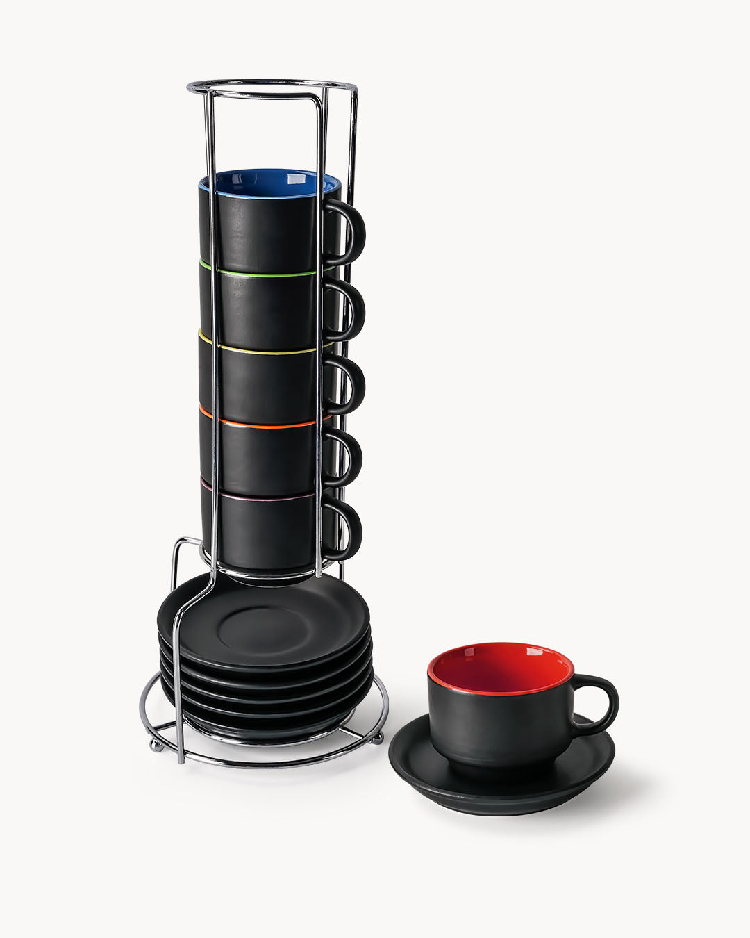 Miamio Espressotassen Le Papillon 6er Set Keramik 75ml