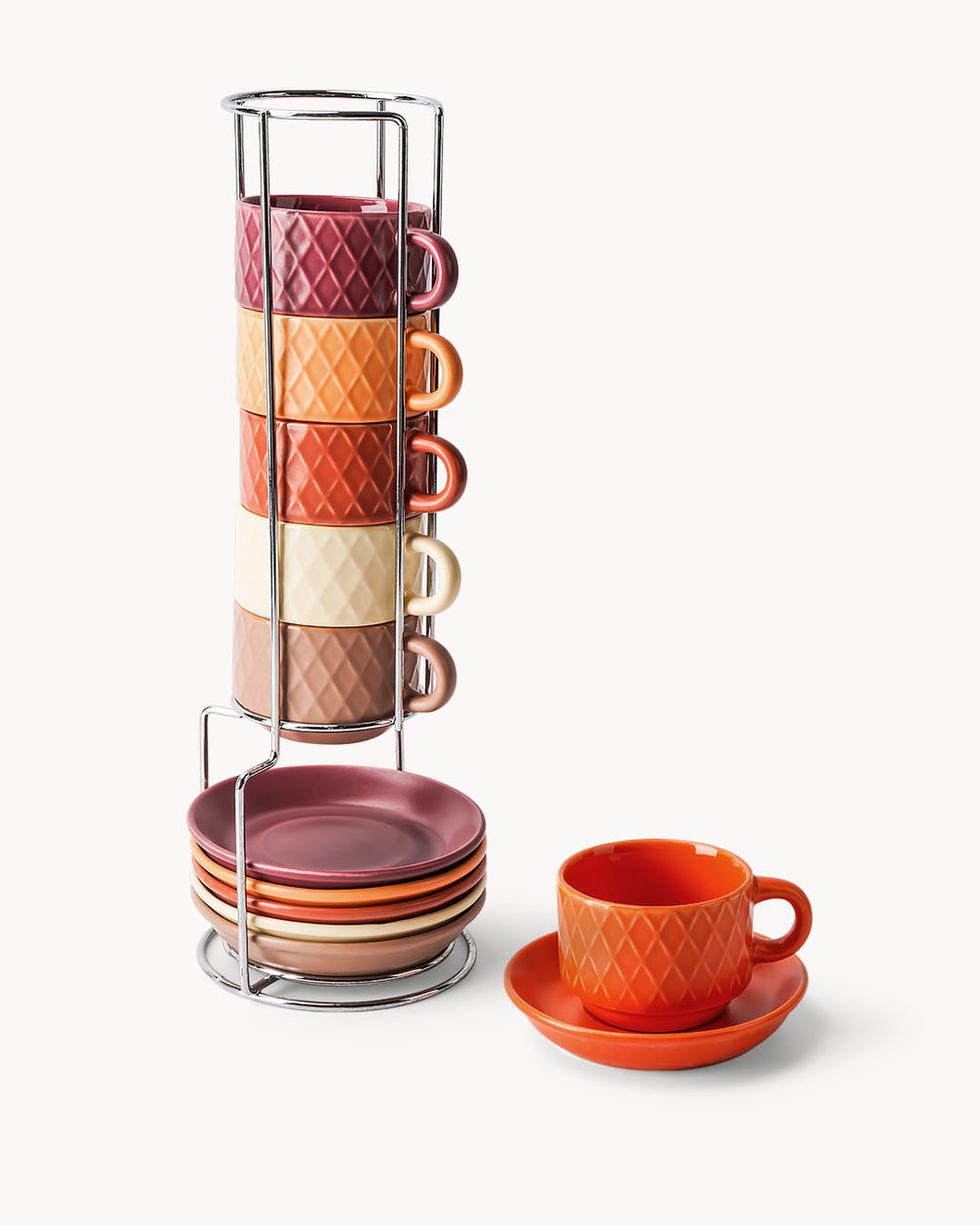 Miamio Espressotassen Palmanova 6er Set Keramik 75ml